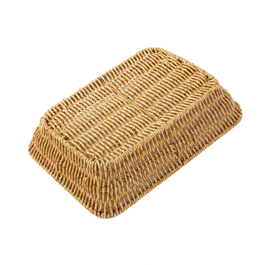 Handmade Wicker Basket Rattan Fruit Basket 28*20.5*7