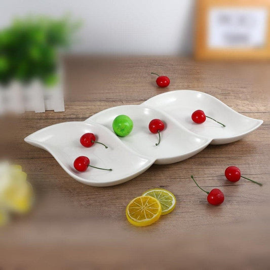 Ceramic Serving Nuts and Snack Platter 13 inch with Gift Box