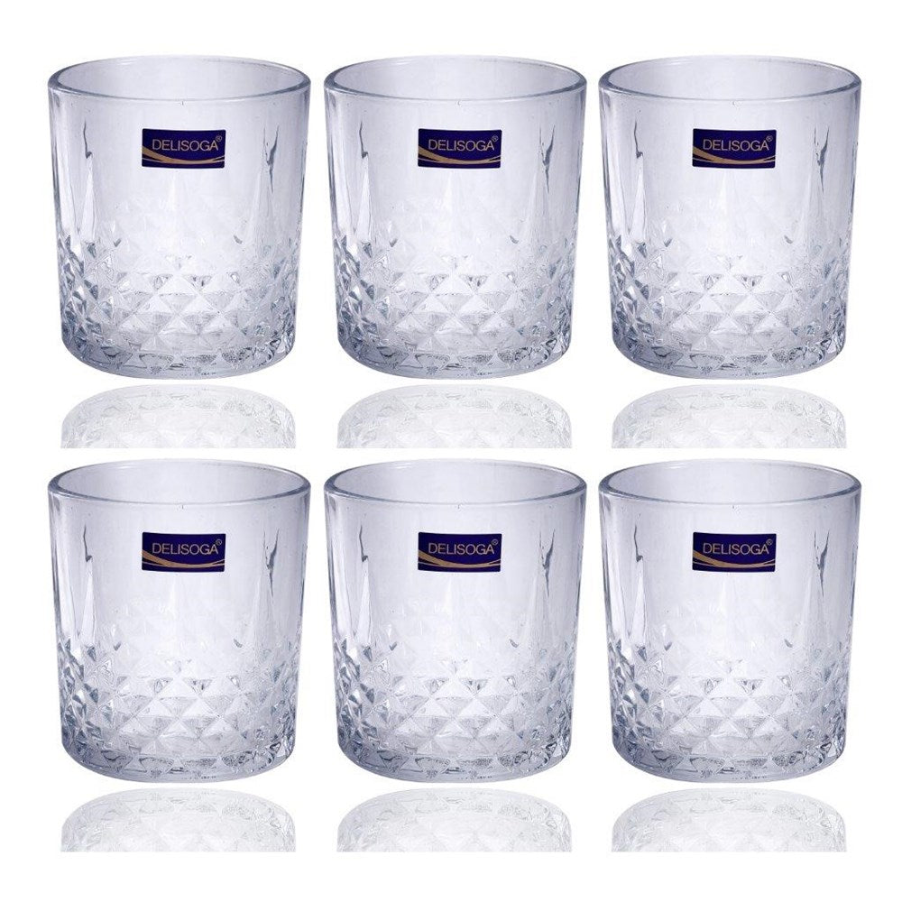 Water and Beverage Drinking Glass Tumblers Set of 6 340 ml 43052