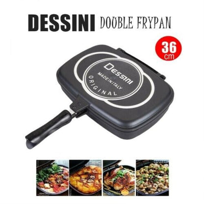 Double Sided Non-Stick Foldable Grill Pan 36 cm