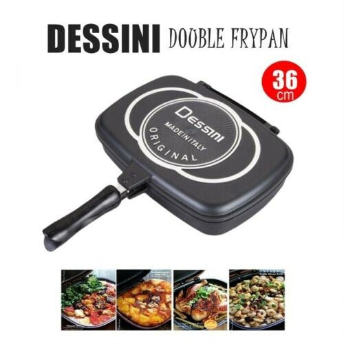 Double Sided Non-Stick Foldable Grill Pan 36 cm