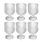 Glass Footed Tumblers Set of 6 Pcs 190 ml