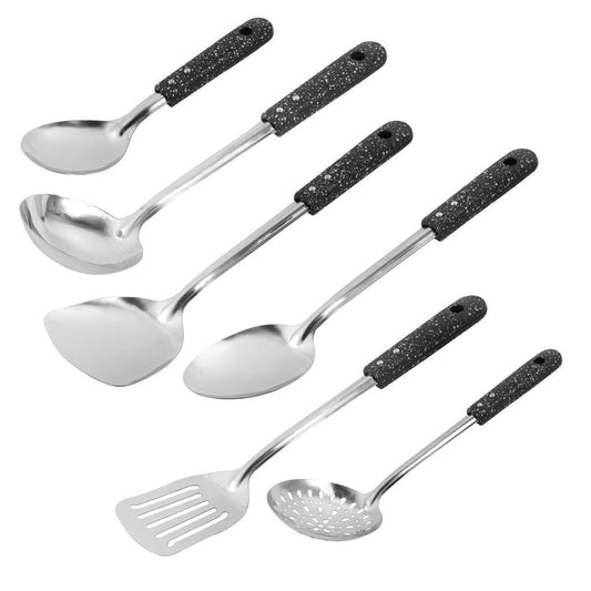 Stainless Steel Kitchen Cutlery Utensil Set of 6 with 41 cm Stand