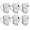 Premium Lead Free Glass Tea Cup Set of 6 pcs 215 ml