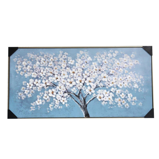 Home Decor Landscape Canvas Wall Art Abstract Floral Blossom Oil Painting PVC Frame 70*140*3.5 cm
