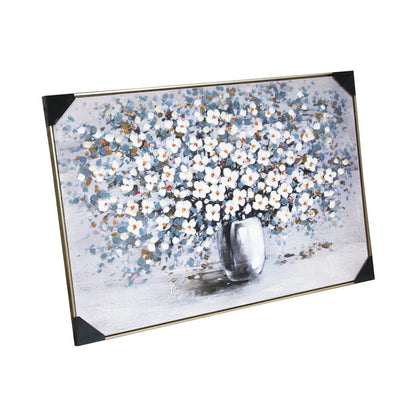 Home Decor Landscape Canvas Wall Art Abstract Floral Blossom Oil Painting PVC Frame 80*120*3.5 cm