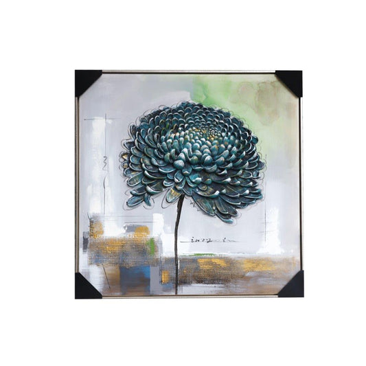Home Decor Portrait Canvas Wall Art Abstract Green Tree Oil Painting PVC Frame 80*80*3.5 cm