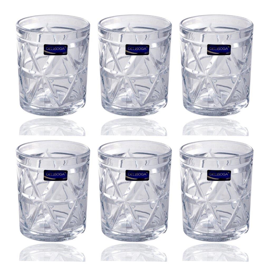 Drinking Glass Tumblers Set of 6 Pcs 340 ml