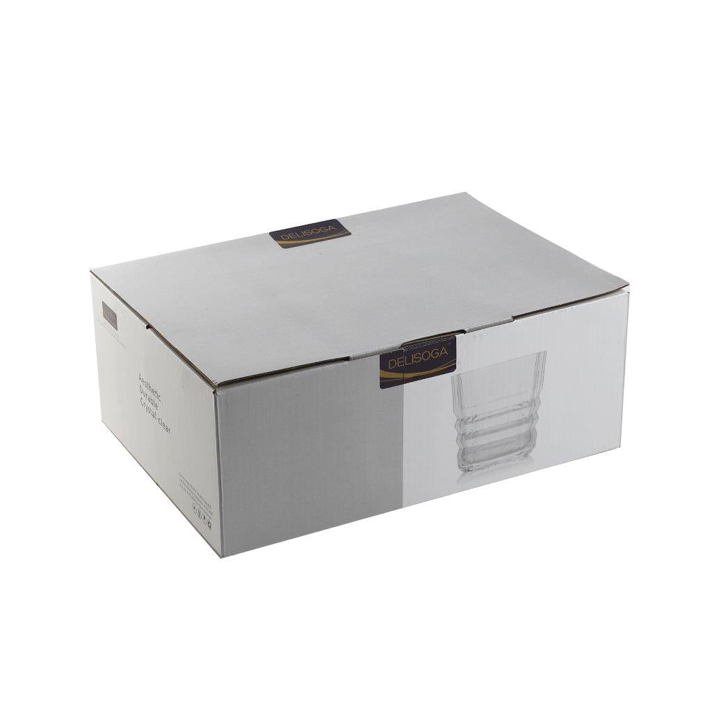 Drinking Glass Tumblers Set of 6 Pcs 370 ml