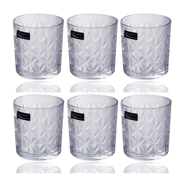 Drinking Glass Tumblers Set of 6 Pcs 340 ml