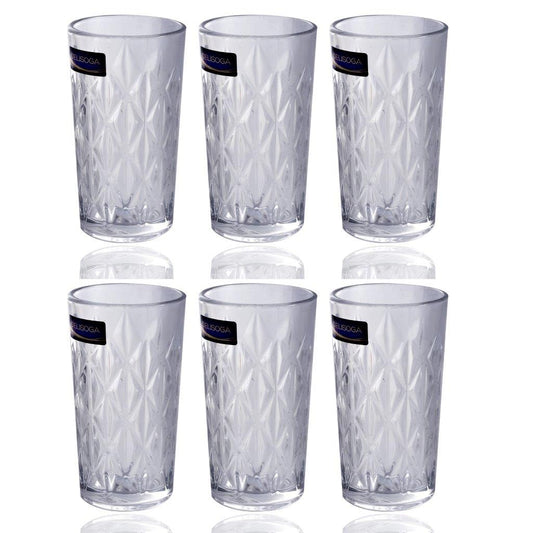 Drinking Glass Tumblers Set of 6 Pcs 330 ml