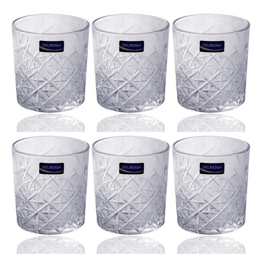 Drinking Glass Tumblers Set of 6 Pcs 340 ml