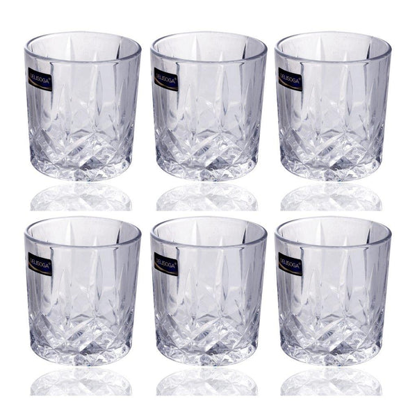 Premium Lead Free Glass Tumblers Set of 6 Pcs 240 ml