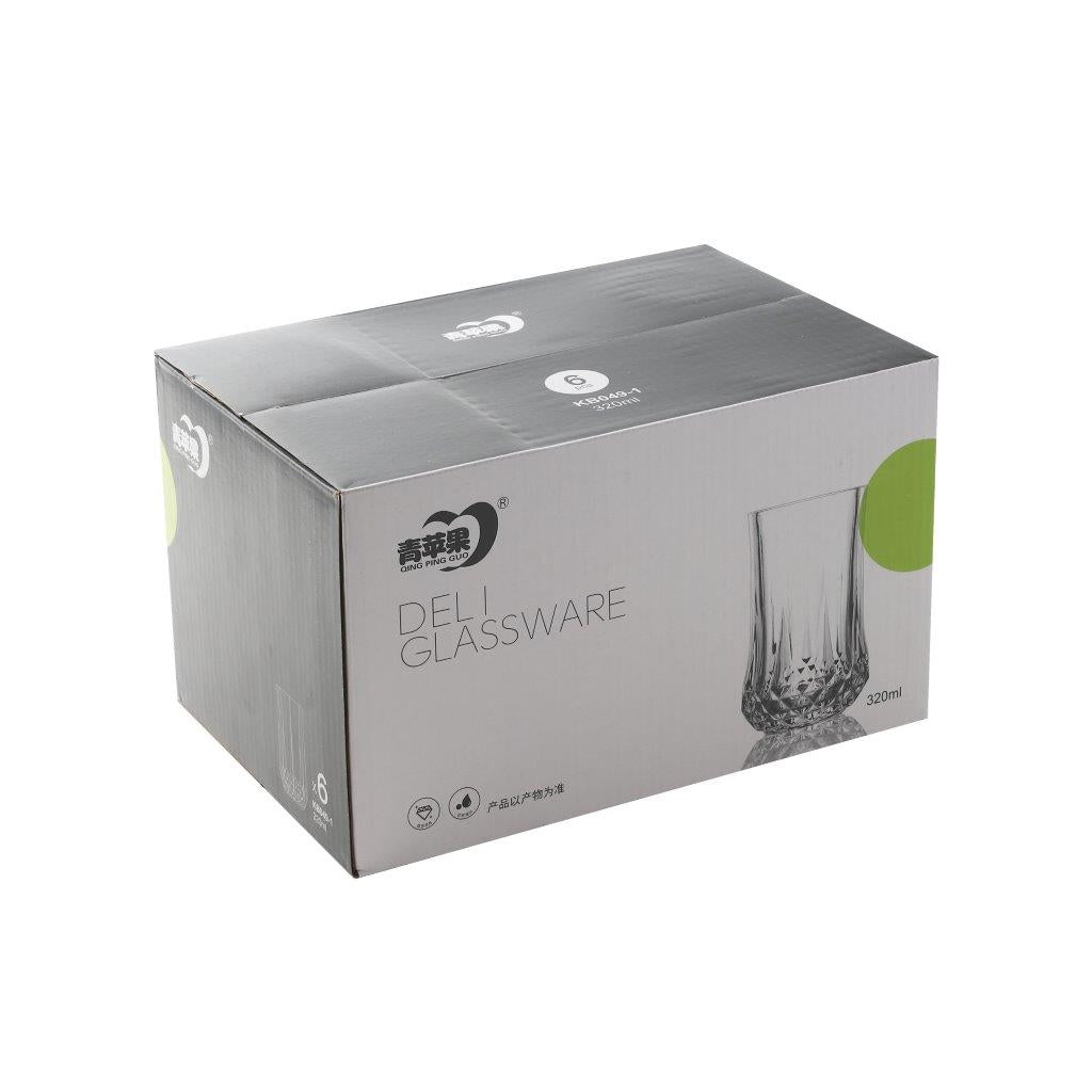 Drinking Glass Tumblers Set of 6 Pcs 320 ml