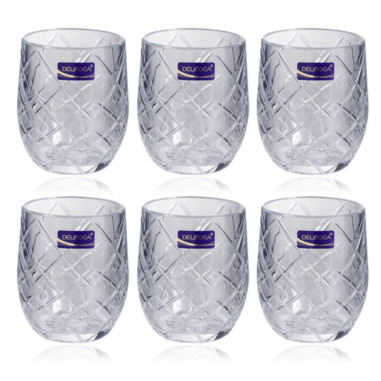 Drinking Glass Tumblers Set of 6 Pcs
