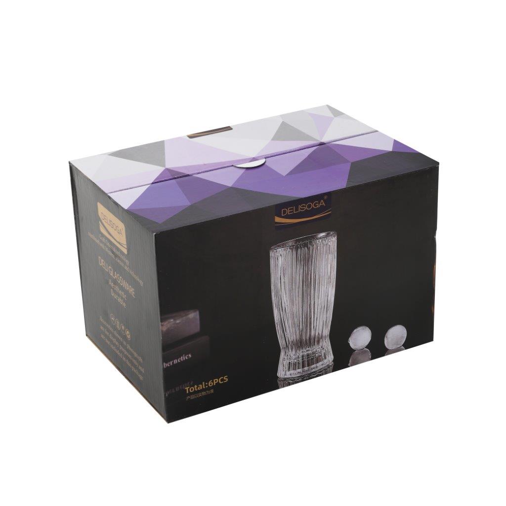 Drinking Glass Tumblers Set of 6 Pcs 360 ml