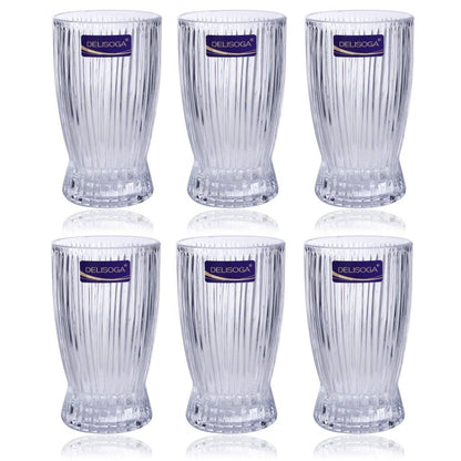 Drinking Glass Tumblers Set of 6 Pcs 360 ml