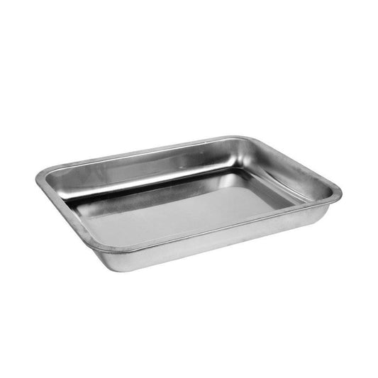 Stainless Steel Baking Tray Rectangular Shallow 49*34 cm 4.5 cm Depth