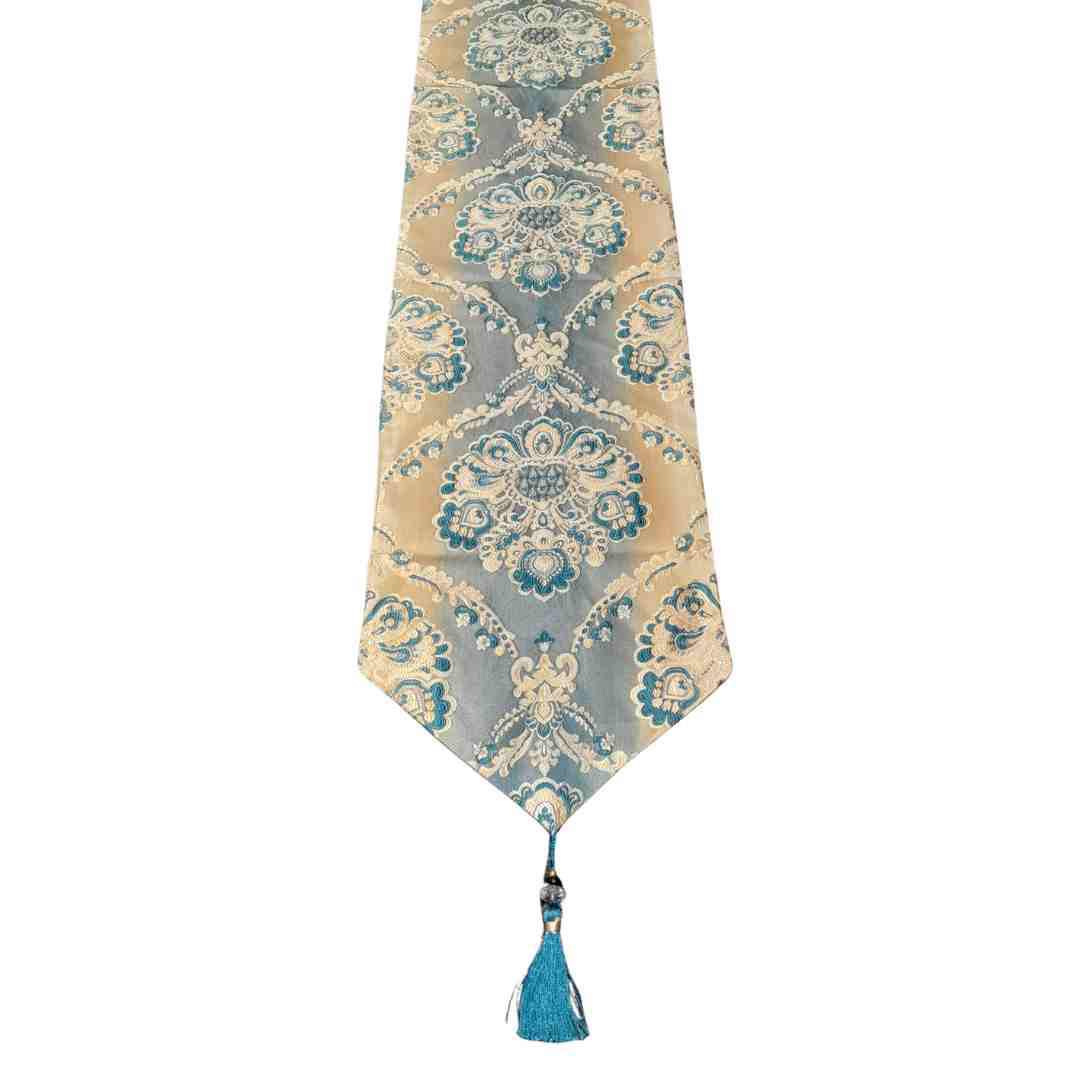 مفرش طاولة مطبخ وغرفة طعام بطبعة ملكية تجريدية 210*30 سم