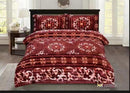 Abstract Print Comforter Bedspread Bedding Set Bed Cover with Pillowcase Set of 3 pcs Bed Cover 230*230 cm Pillowcase 50*70*2 cm