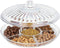Acrylic Serving and Divided Platter with Lid 31 cm