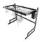 Heavy Duty Metal 2 Tier Dish Drainer Cutlery Stand for Kitchen 85*32*48 cm 2500G