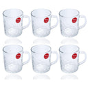 Premium Lead Free Glass Tea Cup Set of 6 Pcs 230 ml