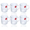 Premium Lead Free Glass Tea Cup Set of 6 Pcs 230 ml