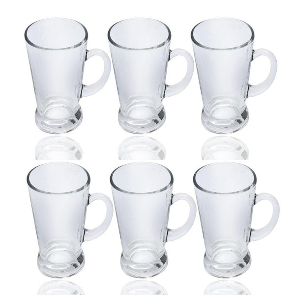 Premium Lead Free Glass Tea Cup Set of 6 Pcs 170 ml