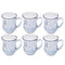 Premium Lead Free Glass Tea Cup Set of 6 Pcs 140 ml