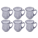 Premium Lead Free Glass Tea Cup Set of 6 Pcs 140 ml