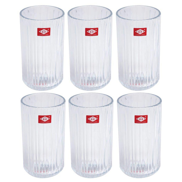 Premium Lead Free Glass Tumblers Set of 6 Pcs 340 ml