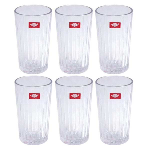 Premium Lead Free Glass Tumblers Set of 6 Pcs 300 ml