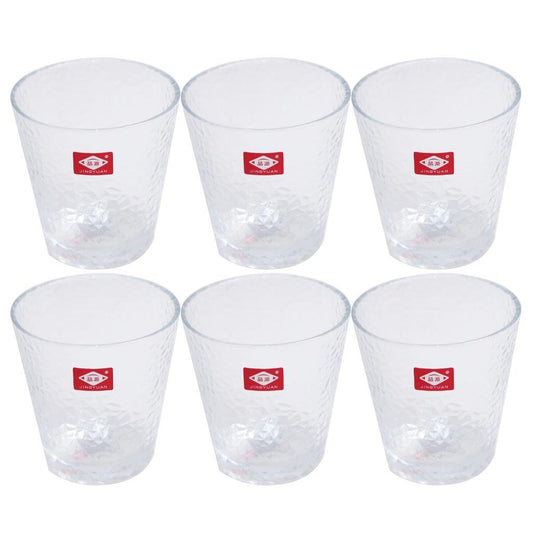 Premium Lead Free Glass Tumblers Set of 6 Pcs 310 ml