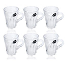 Premium Lead Free Glass Tea Cup Set of 6 Pcs 175 ml