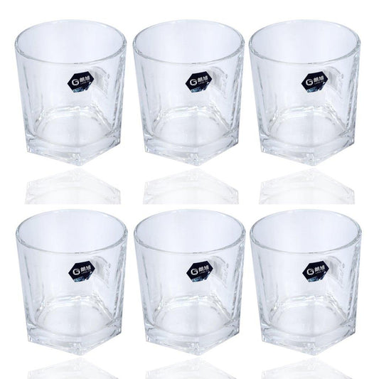 Premium Lead Free Glass Tumblers Set of 6 Pcs 300 ml