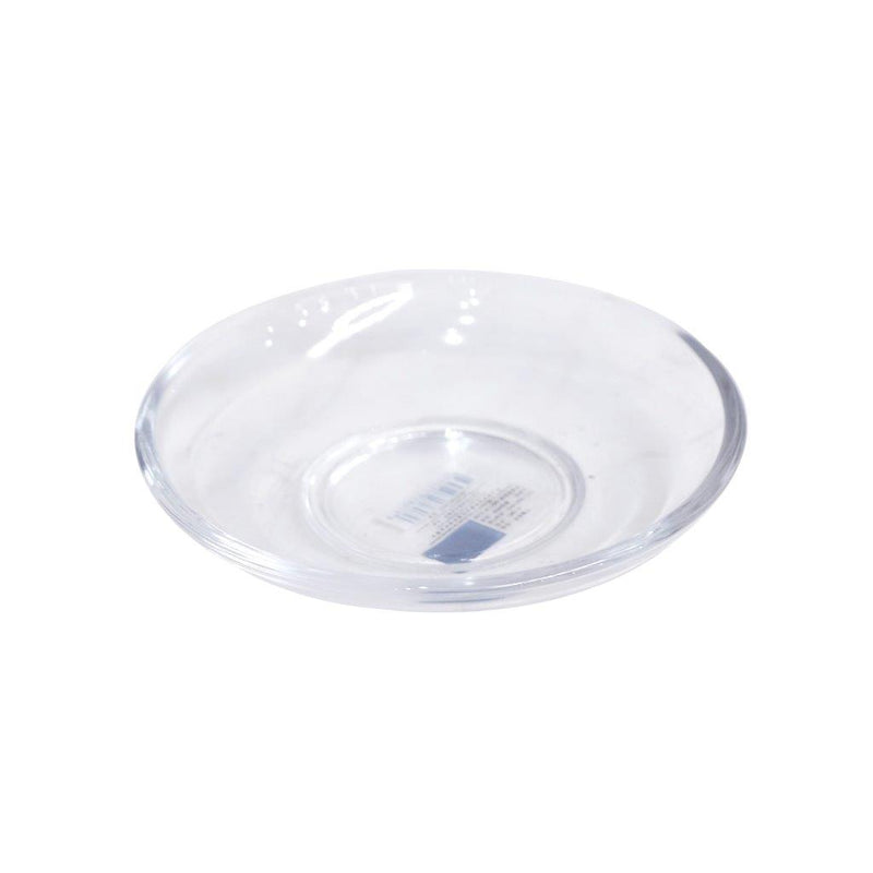 Premium Lead Free Glass Saucer Glass Plate Set of 6 Pcs 14 cm