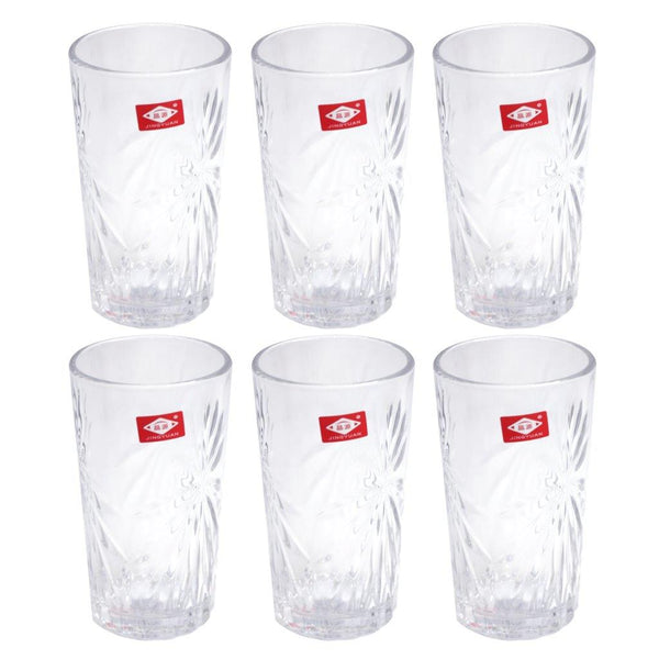 Premium Lead Free Glass Tumblers Set of 6 Pcs 340 ml