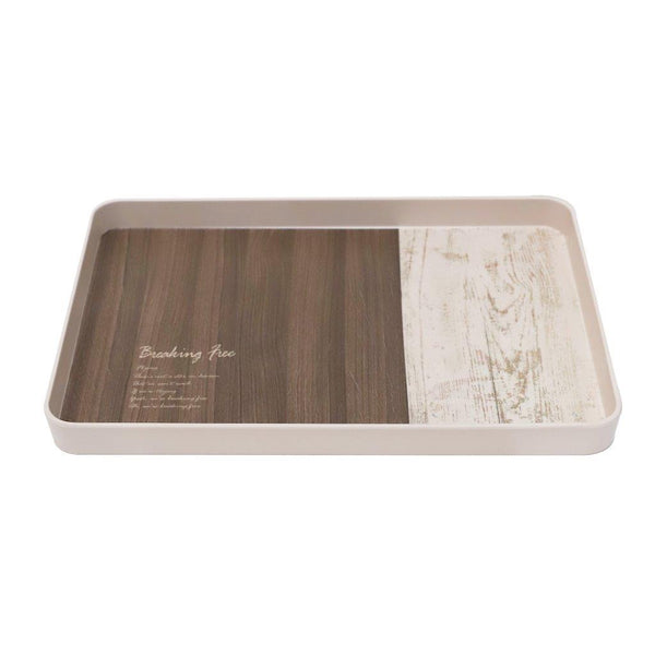 High Quality Wood Pattern Rectangular Melamine Serving Tray 30*19 cm