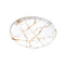 High Quality Marble Pattern Oval Melamine Serving Tray 36*30 cm