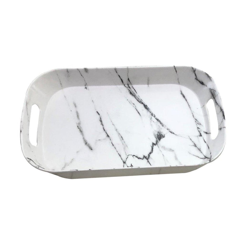 High Quality Marble Pattern Rectangular Melamine Serving Tray 51*33 cm