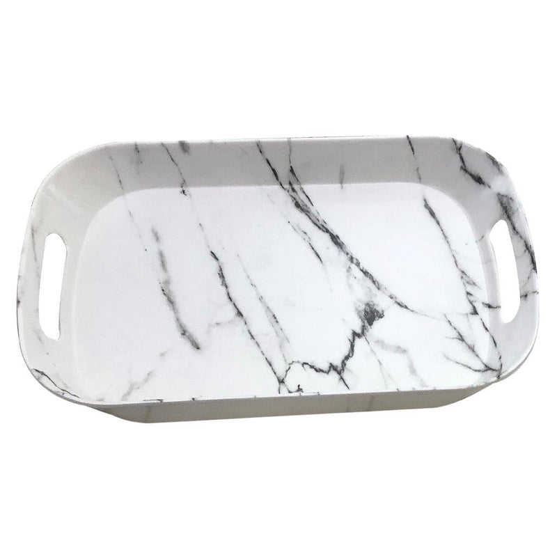 High Quality Marble Pattern Rectangular Melamine Serving Tray 58*38 cm