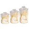 Premium Quality Airtight Acrylic Canister Set of 3 Pcs 10x2110x1710x12 cm