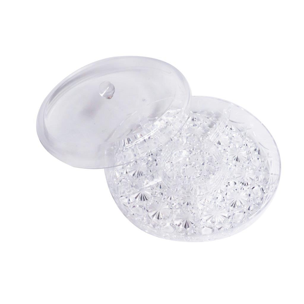 علبة حلوى أكريليك عالية الجودة لتخزين الوجبات الخفيفة والتوابل مع غطاء، الطول: 31 سم