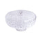 Multipurpose Acrylic Footed Cake Stand Snack and Condiment Tray with Cover L:31 cm