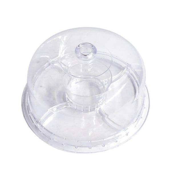 Premium Quality Acrylic Dome Cake Server with Cover 31 cm