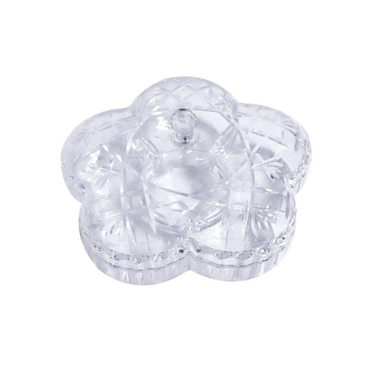 علبة حلوى أكريليك عالية الجودة لتخزين الوجبات الخفيفة والتوابل مع غطاء 31 × 23 سم