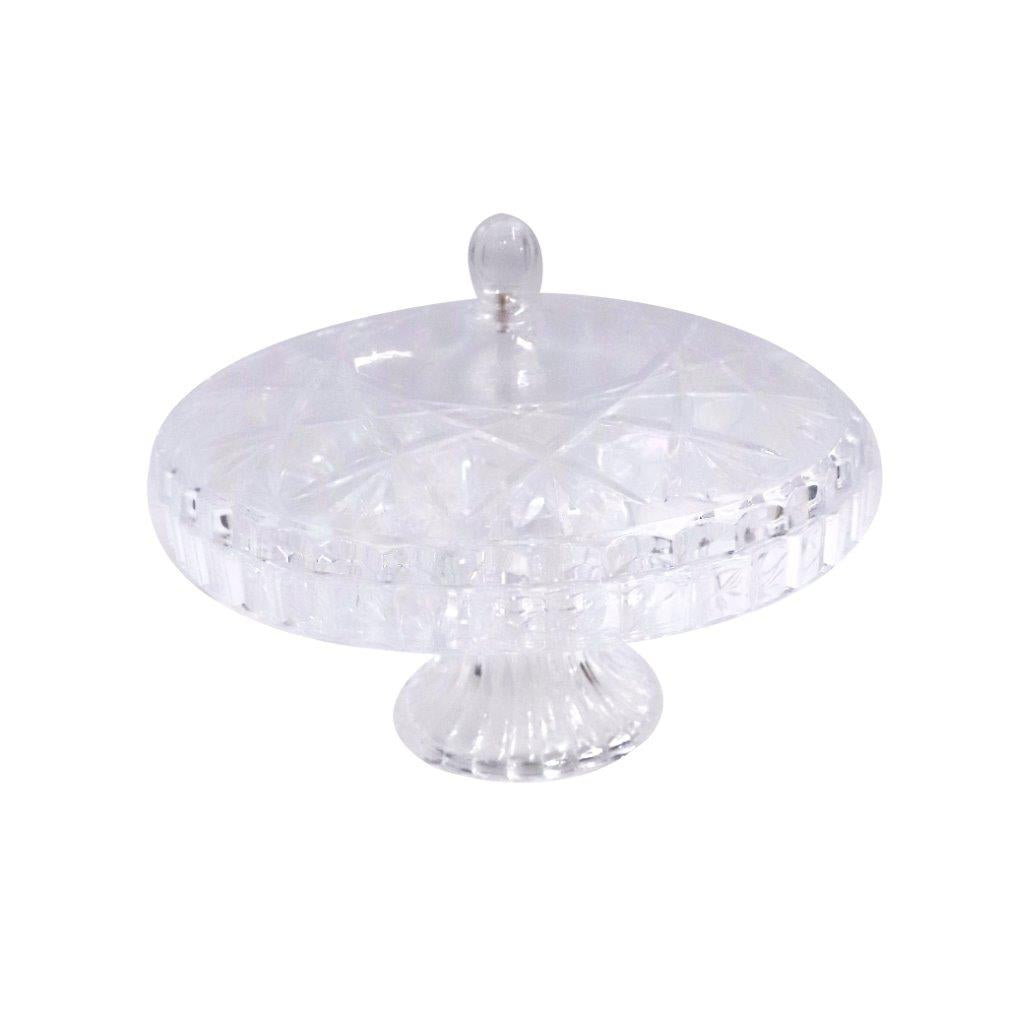 علبة حلوى أكريليك عالية الجودة مع غطاء 31 × 23 سم، صينية وجبات خفيفة لتخزين التوابل