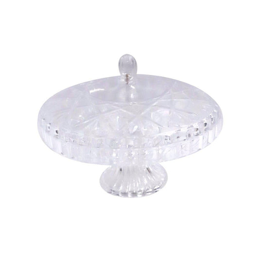 علبة حلوى أكريليك عالية الجودة مع غطاء 31 × 23 سم، صينية وجبات خفيفة لتخزين التوابل