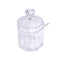 Premium Quality Acrylic Sugar Bowl Candy Jar with Spoon 9X13 cm